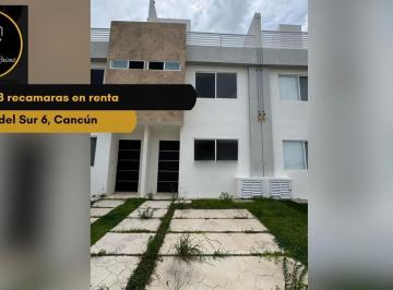 Casa · 3 Recámaras · Casa en Renta 3rec en Jardines del Sur 6, Cancún