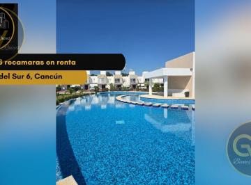 Departamento · 3 Recámaras · 2 Estacionamientos · Departamento en Renta de 3rec en Residencial Izamal, Cancún