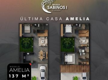 Casa · 136m² · 3 Recámaras · 2 Estacionamientos · Casas en Preventa en Condado - Privada Sabinos