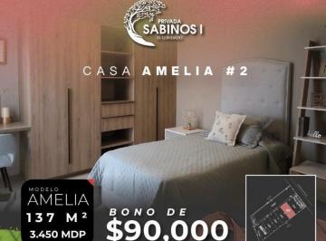 Casa · 136m² · 3 Recámaras · 2 Estacionamientos · Casas en Preventa en Condado - Privada Sabinos