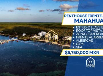 Departamento · 71m² · 1 Recámara · 1 Estacionamiento · Penthouse Frente Al Mar a La Venta, Mahahual, Premium, Cruceros, Arrecife, Zona Comercial, Plusvalia