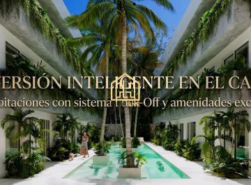 Departamento · 60m² · 2 Recámaras · 1 Estacionamiento · Inversión Inteligente en El Caribe: 2 Habitaciones con Sistema Lock - Off y Amenidades Exclusivas.