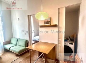 Departamento · 30m² · 1 Recámara · 1 Estacionamiento · Departamento Amueblado en Renta en San Rafael, Cuauhtémoc Cr 26 - 3286.