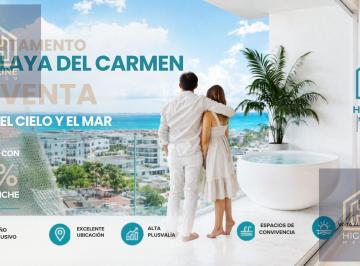 Departamento · 58m² · 2 Recámaras · 1 Estacionamiento · Departamento en Playa del Carmen en Venta/ubicación Estratégica/vista Al Mar/