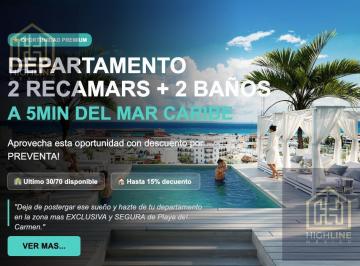 Departamento · 58m² · 2 Recámaras · 1 Estacionamiento · Departamento de 2 Recámaras | Playa del Carmen | Financiamiento Interno.