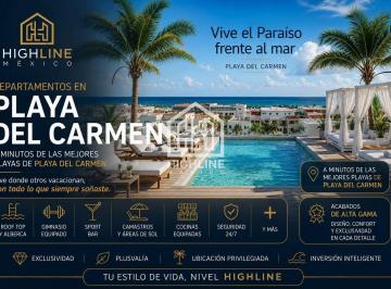 Departamento · 40m² · 1 Recámara · Departamento en Venta en Playa del Carmen con Roof de 1 Habitacion a Minutos de La Playa