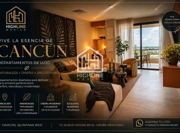 Departamento · 207m² · 3 Recámaras · 2 Estacionamientos · Departamento en Venta Cancún Centro con Rooftop de 3 Habitaciones Luxury Alberca Vista Al Mar