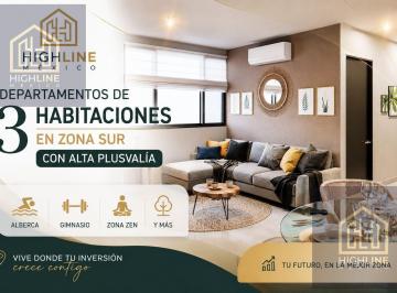 Departamento · 80m² · 3 Recámaras · 1 Estacionamiento · Departamento en Venta de 3 Habitaciones en Cancun Nuevo con Areas Recreativas y Alta Plusvalia