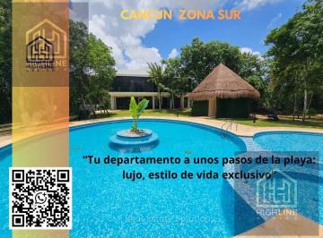 Departamento · 91m² · 2 Recámaras · 2 Estacionamientos · ¡El Equilibrio Perfecto Cancún Zona Sur! ¡Conectividad y Tranquilidad