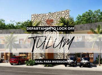 Departamento · 60m² · 2 Recámaras · 1 Estacionamiento · Departamento Lock Off | Tulum | Alta Plusvalía | Amenidades |