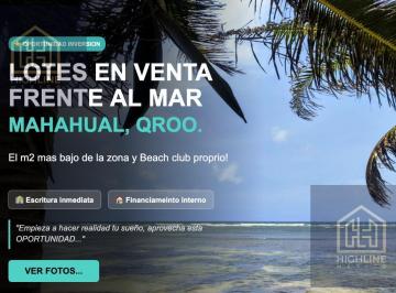 Terreno / Lote · 1389m² · Terrenos Frente Al Mar, Mahahual, Macrolotes, Condo Boutique, Amenidades, Financiamiento