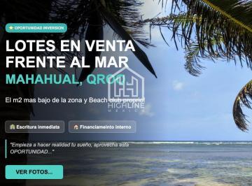 Terreno / Lote · 1389m² · Terrenos Frente Al Mar, Mahahual, Macrolotes, Condo Boutique, Amenidades, Financiamiento