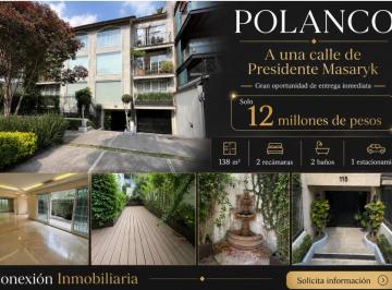Departamento de 2 habitaciones, Miguel Hidalgo · Oportunidad Única "Departamento Adjudicado a Una Calle de Pdte Mazaryk" en El Corazón de Polanco
