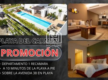 Departamento · 69m² · 1 Recámara · 1 Estacionamiento · Departamento en Venta Ubicado en Playa del Carmen a 5 Minutos del Mar
