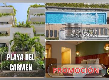 Departamento · 43m² · 1 Recámara · 1 Estacionamiento · Departamento en Venta Ubicado en Playa del Carmen Zona Centro a 2 Minutos del Mar
