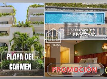 Departamento · 43m² · 1 Recámara · 1 Estacionamiento · Departamento en Venta Ubicado en Playa del Carmen Zona Centro a 2 Minutos del Mar
