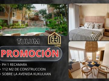 Departamento · 111m² · 1 Recámara · 1 Estacionamiento · Venta de Departamento en Tulum Entrega Inmediata a 7 Minutos del Mar