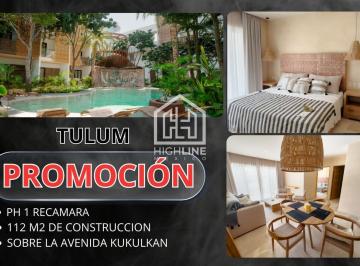 Departamento · 111m² · 1 Recámara · 1 Estacionamiento · Venta de Departamento en Tulum Entrega Inmediata a 7 Minutos del Mar