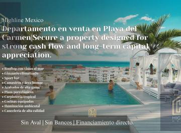 Departamento · 58m² · 2 Recámaras · 1 Estacionamiento · Departamento en Venta en Playa del Carmen High Roi Opportunity Prime Location Ready Income.