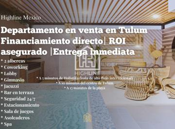 Departamento · 74m² · 2 Recámaras · 1 Estacionamiento · Departamento de Lujo en Tulum con Alto Roi | 2 Recámaras con Amenidades Premium y Entrega Inmediata.