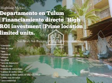 Departamento · 93m² · 2 Recámaras · 1 Estacionamiento · Departamento en Tulum con Alberca Privada Alto Potencial de Rentas — No Es Lifestyle, Es Cash Flow