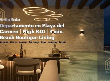 Departamento · 50m² · 1 Recámara · 1 Estacionamiento · Departamento en Playa del Carmen | High Roi | 3 Min Beach Boutique Living | Ubicación Estratégica
