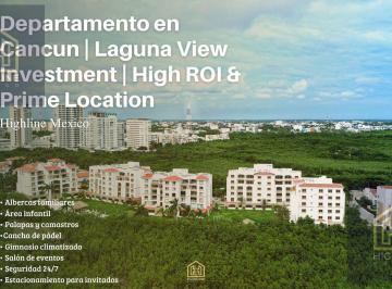 Departamento · 106m² · 1 Recámara · 2 Estacionamientos · Departamento en Zona Hotelera | Laguna View Investment | High Roi