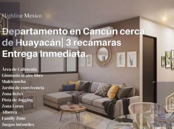 Departamento · 80m² · 3 Recámaras · 1 Estacionamiento · Departamento en Cancún Cerca de Huayacán | Alta Plusvalía | 3 Habitaciones y Amenidades de Lujo.