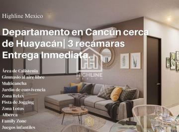 Departamento · 80m² · 3 Recámaras · 1 Estacionamiento · Departamento en Cancún Cerca de Huayacán | Alta Plusvalía | 3 Habitaciones y Amenidades de Lujo.