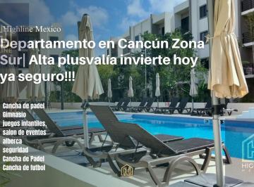 Departamento · 87m² · 2 Recámaras · 1 Estacionamiento · Departamento en Cancún Zona Sur con Amenidades Deportivas. Alta Plusvalía Invierte Hoy, Disfruta Hoy