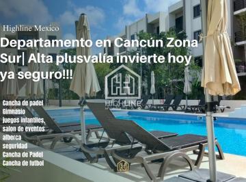 Departamento · 87m² · 2 Recámaras · 1 Estacionamiento · Departamento en Cancún Zona Sur con Amenidades Deportivas. Alta Plusvalía Invierte Hoy, Disfruta Hoy