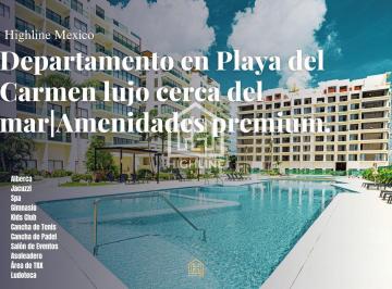 Departamento · 158m² · 2 Recámaras · 2 Estacionamientos · Departamento en Playa del Carmen Lujo Cerca del Mar con Amenidades Premium y Plusvalía Inmediata Ya.