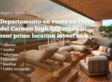 Departamento · 40m² · 1 Recámara · 1 Estacionamiento · Departamento en Venta en Playa del Carmen High Roi Ready To Rent Prime Location Invest Now