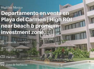 Departamento · 113m² · 1 Recámara · 1 Estacionamiento · Departamento en Venta en Playa del Carmen | High Roi Near Beach