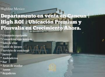 Departamento · 63m² · 2 Recámaras · 1 Estacionamiento · Departamento en Venta en Cancun | High Roi | Ubicación Premium y Plusvalía en Crecimiento Ahora.