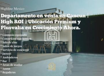 Departamento · 63m² · 2 Recámaras · 1 Estacionamiento · Departamento en Venta en Cancun | High Roi | Ubicación Premium y Plusvalía en Crecimiento Ahora.