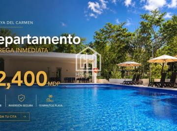 Departamento · 87m² · 2 Recámaras · 1 Estacionamiento · Departamento 2 Habitaciones | Playa del Carmen | $2.4 m | Entrega Inmediata