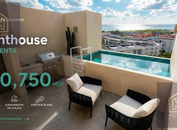 Departamento · 144m² · 3 Recámaras · 1 Estacionamiento · Estudio en Playa del Carmen Sobre 5ta Av | Amueblado |