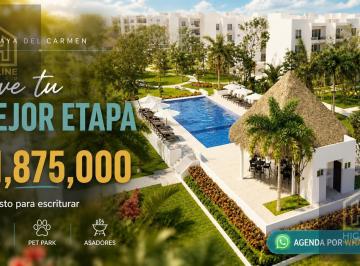 Departamento · 84m² · 2 Recámaras · 1 Estacionamiento · Departamento en Venta – Playa del Carmen – 2 Recámaras – Alberca y Pet Park