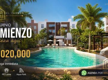 Departamento · 81m² · 3 Recámaras · 1 Estacionamiento · Casa en Venta – Playa del Carmen – 3 Recámaras – Alberca Aminutos de La Playa