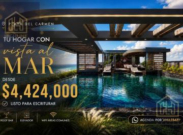 Departamento · 55m² · 2 Recámaras · 1 Estacionamiento · Departamento en Venta – Playa del Carmen – 2 Recámaras – Rooftop y Alberca