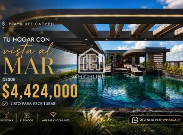 Departamento · 55m² · 2 Recámaras · 1 Estacionamiento · Departamento en Venta – Playa del Carmen – 2 Recámaras – Rooftop y Alberca