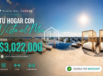 Departamento · 48m² · 1 Recámara · 1 Estacionamiento · Departamento en Venta – Playa del Carmen – 1 Recámara – Rooftop y Coworking