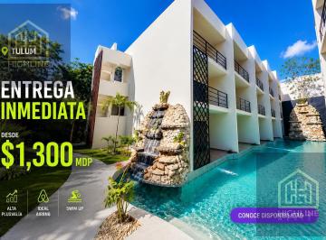 Departamento · 50m² · 1 Recámara · 1 Estacionamiento · Departamento Entrega Inmediata – Tulum – 1 Habitación – Alta Plusvalia