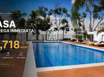 Casa · 212m² · 3 Recámaras · 2 Estacionamientos · Casa en Venta | Playa del Carmen | 3 Recámaras | 5 Minutos de La Playa | Ideal Airbnb