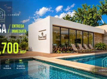 Casa · 171m² · 3 Recámaras · 2 Estacionamientos · Casa en Venta | Playa del Carmen | 3 Habitaciones | Alberca
