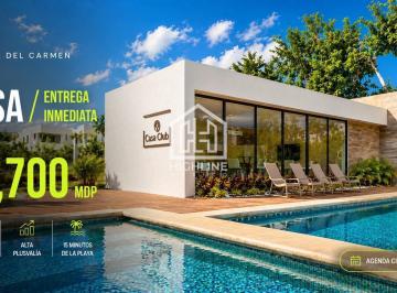 Casa · 171m² · 3 Recámaras · 2 Estacionamientos · Casa en Venta | Playa del Carmen | 3 Habitaciones | Alberca