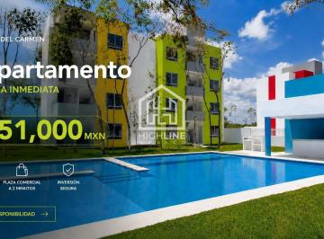 Departamento · 47m² · 2 Recámaras · 1 Estacionamiento · Departamento en Venta | Playa del Carmen | 2 Habitaciones | Zona Comercial E Ideal Renta