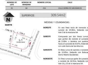 Terreno / Lote · 309m² · Terreno en Fraccionamiento Zanda