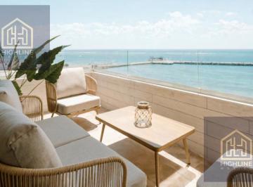 Departamento · 89m² · 2 Recámaras · 1 Estacionamiento · Departamento en Venta Puerto Morelos Frente Al Mar 2 Recámaras Rooftop y Playa Privada